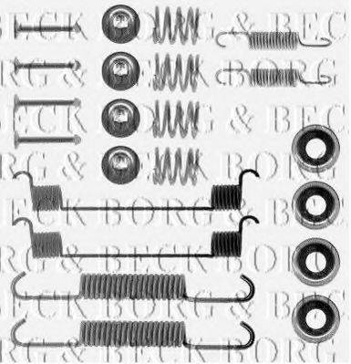 BORG & BECK BBK6069 Комплектуючі, колодки дискового гальма