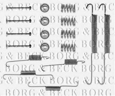 BORG & BECK BBK6080 Комплектуючі, колодки дискового гальма