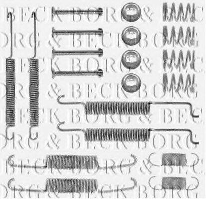 BORG & BECK BBK6122 Комплектуючі, колодки дискового гальма