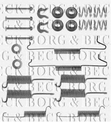 BORG & BECK BBK6128 Комплектуючі, колодки дискового гальма