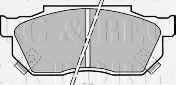 BORG & BECK BBP1369 Комплект гальмівних колодок, дискове гальмо