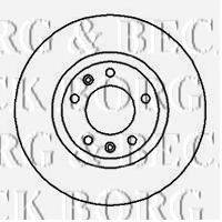 BORG & BECK BBD4042 гальмівний диск