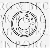 BORG & BECK BBD4154 гальмівний диск