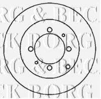 BORG & BECK BBD4197 гальмівний диск