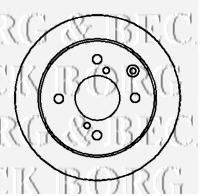 BORG & BECK BBD4202 гальмівний диск