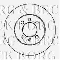 BORG & BECK BBD4212 гальмівний диск