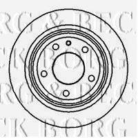 BORG & BECK BBD4422 гальмівний диск