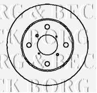 BORG & BECK BBD5027 гальмівний диск