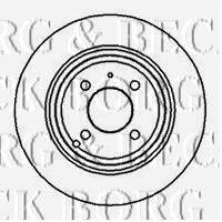 BORG & BECK BBD5038 гальмівний диск