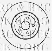 BORG & BECK BBD5713S гальмівний диск