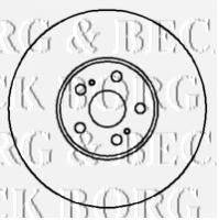 BORG & BECK BBD5874S гальмівний диск