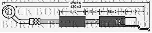 BORG & BECK BBH7331 Гальмівний шланг