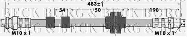 BORG & BECK BBH6982 Гальмівний шланг