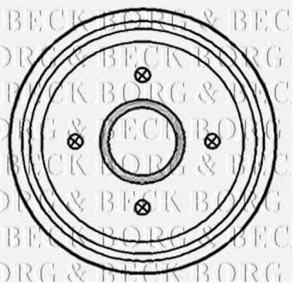 BORG & BECK BBR7154 Гальмівний барабан