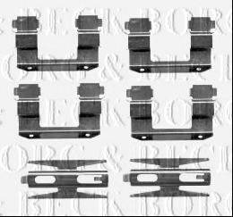 BORG & BECK BBK1434 Комплектуючі, колодки дискового гальма
