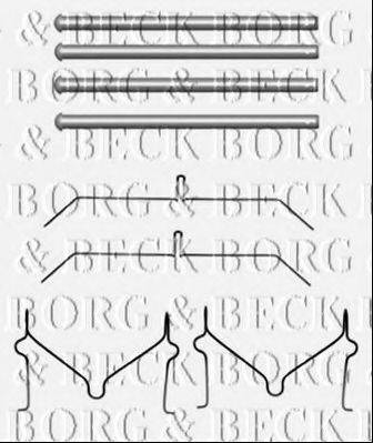 BORG & BECK BBK1491 Комплектуючі, колодки дискового гальма