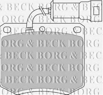 BORG & BECK BBP1052 Комплект гальмівних колодок, дискове гальмо