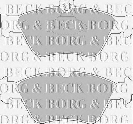 BORG & BECK BBP1454 Комплект гальмівних колодок, дискове гальмо