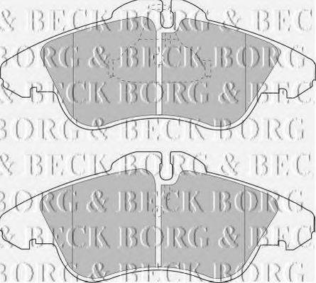 BORG & BECK BBP1588 Комплект гальмівних колодок, дискове гальмо