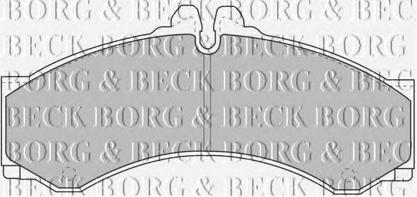 BORG & BECK BBP1589 Комплект гальмівних колодок, дискове гальмо