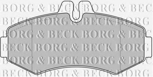 BORG & BECK BBP1664 Комплект гальмівних колодок, дискове гальмо