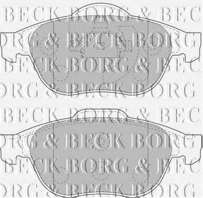 BORG & BECK BBP1731 Комплект гальмівних колодок, дискове гальмо
