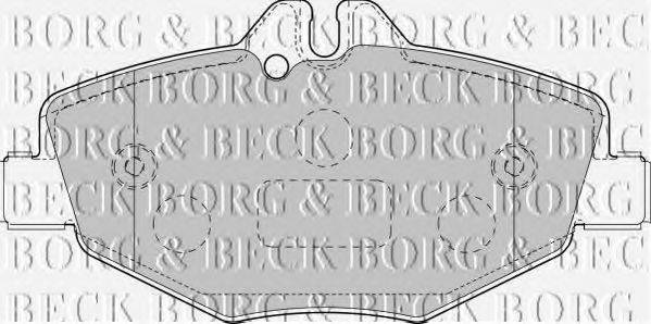 BORG & BECK BBP1796 Комплект гальмівних колодок, дискове гальмо