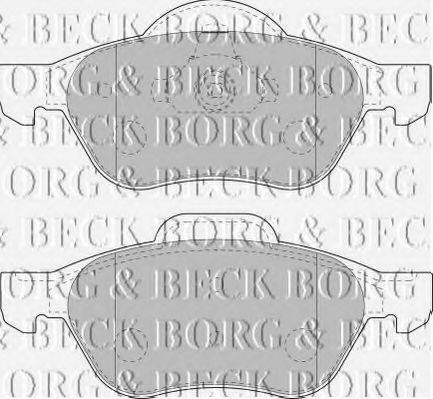BORG & BECK BBP1806 Комплект гальмівних колодок, дискове гальмо