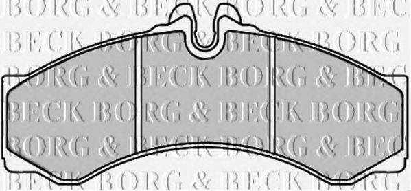 BORG & BECK BBP2247 Комплект гальмівних колодок, дискове гальмо