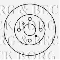 BORG & BECK BBD4039 гальмівний диск