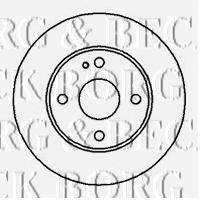 BORG & BECK BBD4051 гальмівний диск
