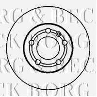 BORG & BECK BBD4064 гальмівний диск