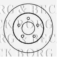 BORG & BECK BBD4122 гальмівний диск