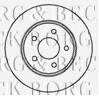 BORG & BECK BBD4123 гальмівний диск