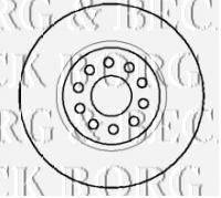 BORG & BECK BBD4124 гальмівний диск