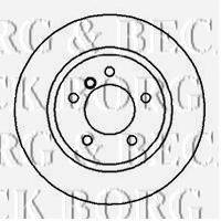BORG & BECK BBD4127 гальмівний диск