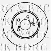 BORG & BECK BBD4171 гальмівний диск