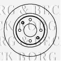 BORG & BECK BBD4245 гальмівний диск