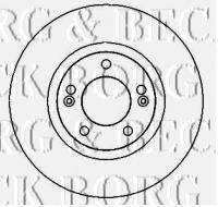 BORG & BECK BBD4338 гальмівний диск