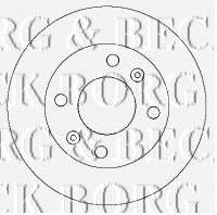 BORG & BECK BBD4342 гальмівний диск