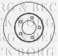 BORG & BECK BBD4418 гальмівний диск