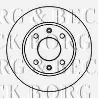 BORG & BECK BBD4834 гальмівний диск
