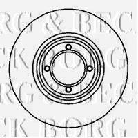 BORG & BECK BBD4836 гальмівний диск