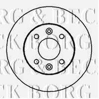 BORG & BECK BBD4845 гальмівний диск