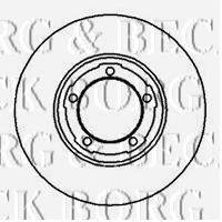 BORG & BECK BBD4936 гальмівний диск