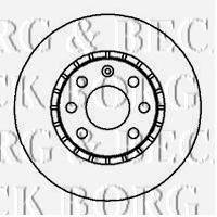 BORG & BECK BBD4960 гальмівний диск