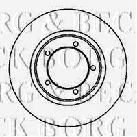 BORG & BECK BBD4980 гальмівний диск