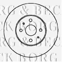 BORG & BECK BBD5045 гальмівний диск