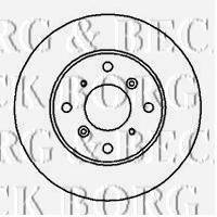 BORG & BECK BBD5091 гальмівний диск
