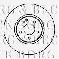 BORG & BECK BBD5122 гальмівний диск